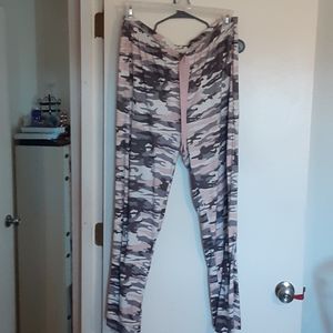 Pink Camo Pajama Pants 2x